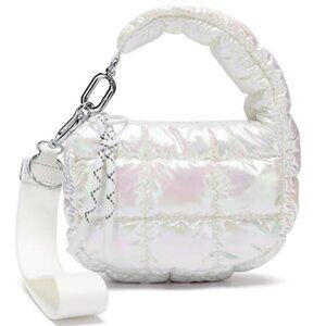 Women's Cute Mini Quilted Wristlet Gift Pouch Puffer Evening Bag